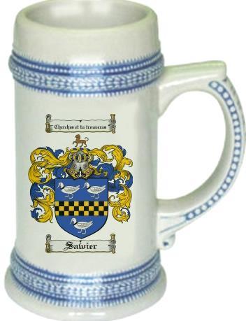 Sawier Coat of Arms Stein / Family Crest Tankard Mug