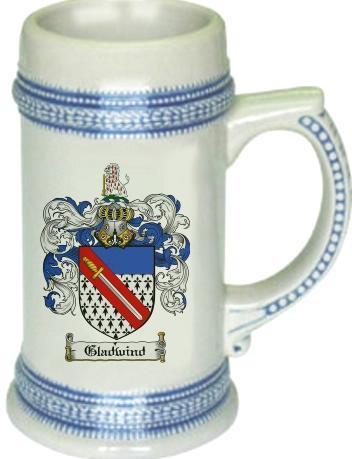 Gladwind Coat of Arms Stein / Family Crest Tankard Mug