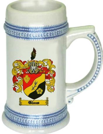 Glaus Coat of Arms Stein / Family Crest Tankard Mug