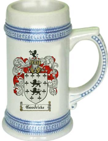 Goodricke Coat of Arms Stein / Family Crest Tankard Mug