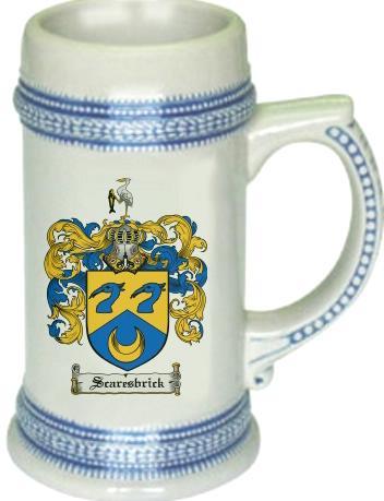 Scaresbrick Coat of Arms Stein / Family Crest Tankard Mug