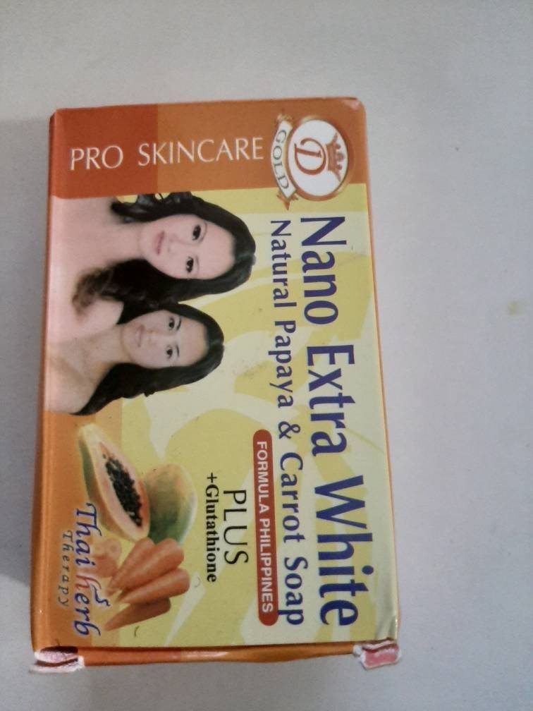 3 packs of Nano soap with natural papaya and carrot extract