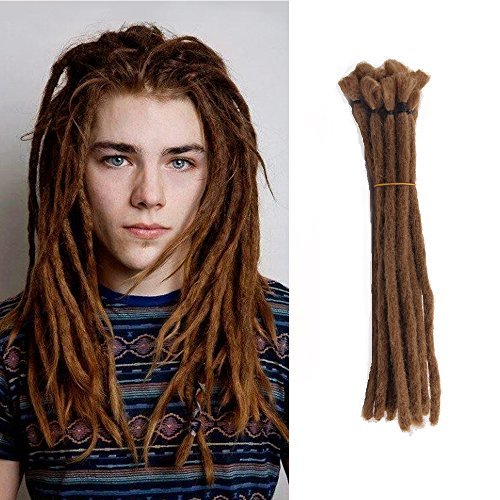 Dsoar Dreadlock Extensions For Men 12 inch Handmade Men Dreadlocks Hair ...