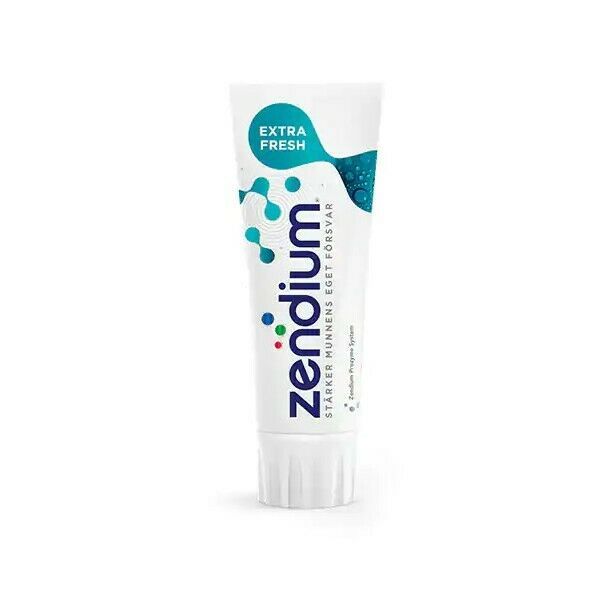 Zendium EXTRA FRESH toothpaste from Europe  -FREE SHIPPING