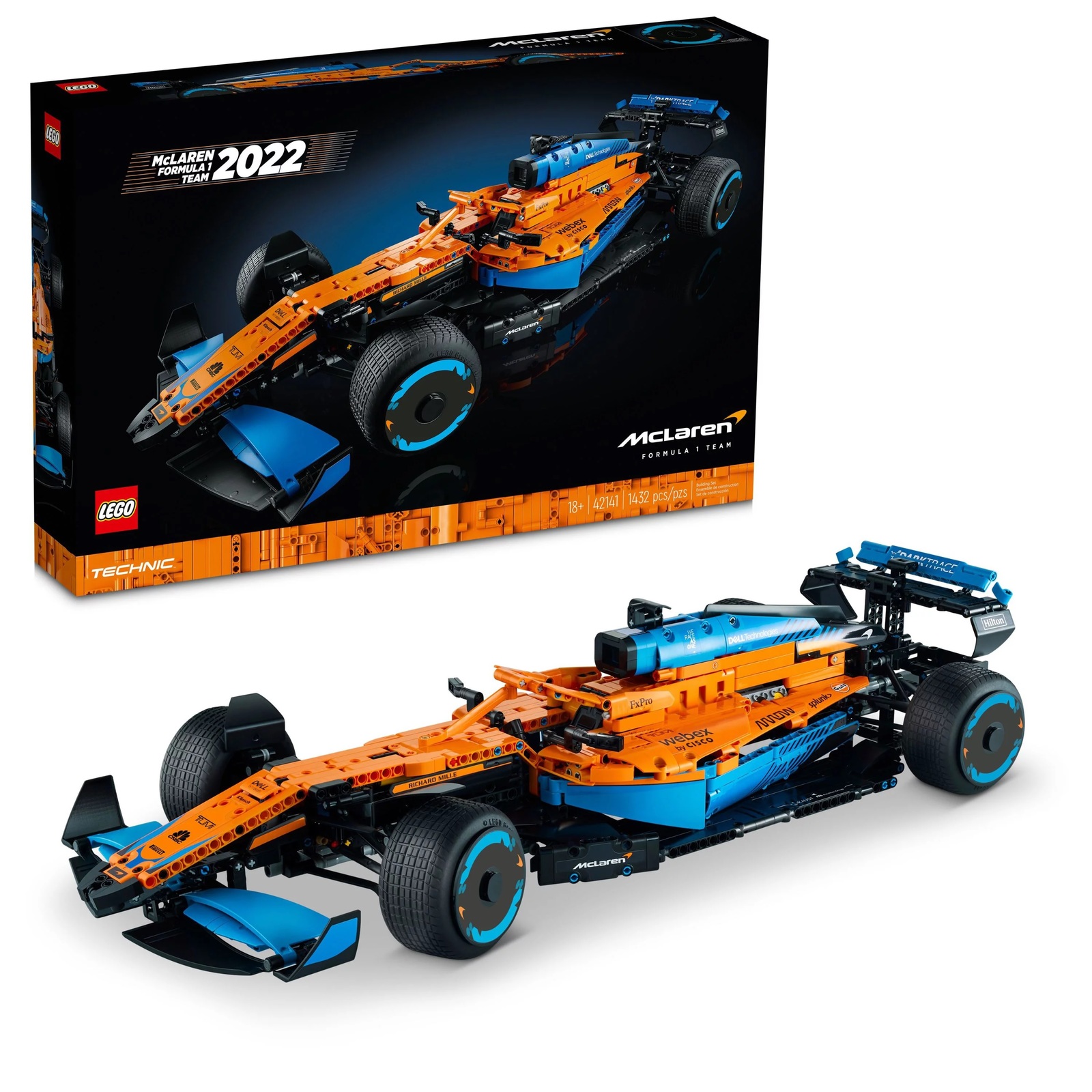 LEGO Technic McLaren Formula 1 Race Car 42141 Model Building Kit for Adults