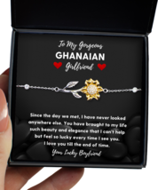 Ghanaian Girlfriend Bracelet Gifts - Sunflower Bracelet Jewelry Valentines Day  - $49.95