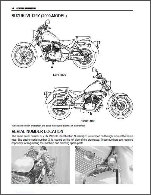 Suzuki vl 125 intruder manualidades