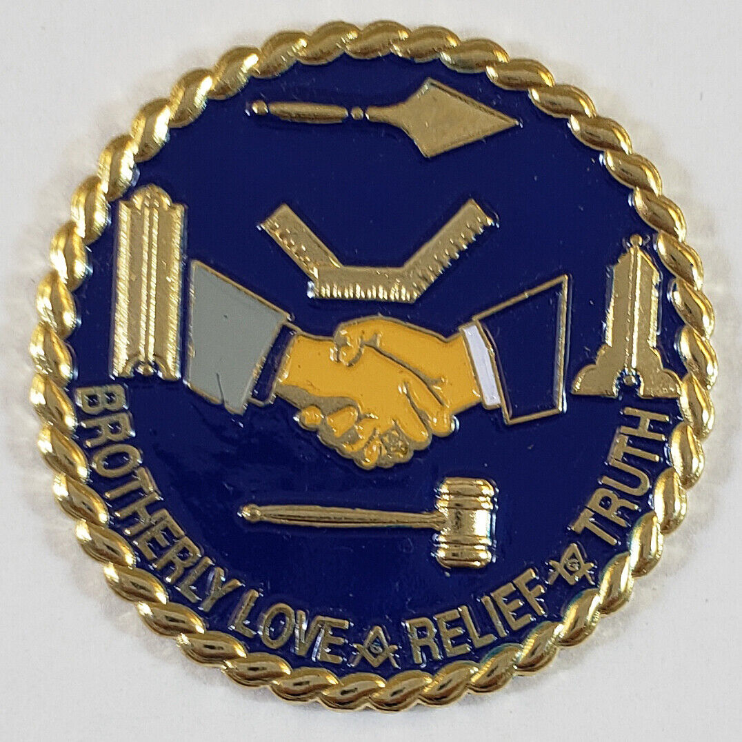 Masonic Handshake Large Lapel Pin Mason (SCA-2025) Freemason ...