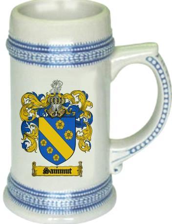 Sammut Coat of Arms Stein / Family Crest Tankard Mug