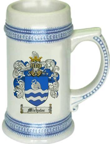 Michalec Coat of Arms Stein / Family Crest Tankard Mug