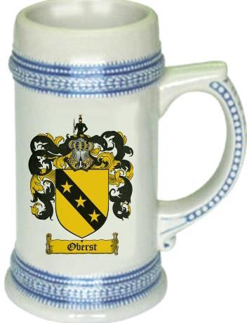 Oberst Coat of Arms Stein / Family Crest Tankard Mug