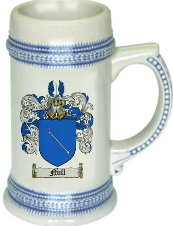 Null Coat of Arms Stein / Family Crest Tankard Mug