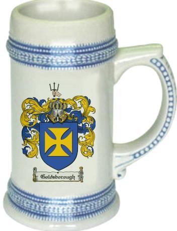 Goldsborough Coat of Arms Stein / Family Crest Tankard Mug