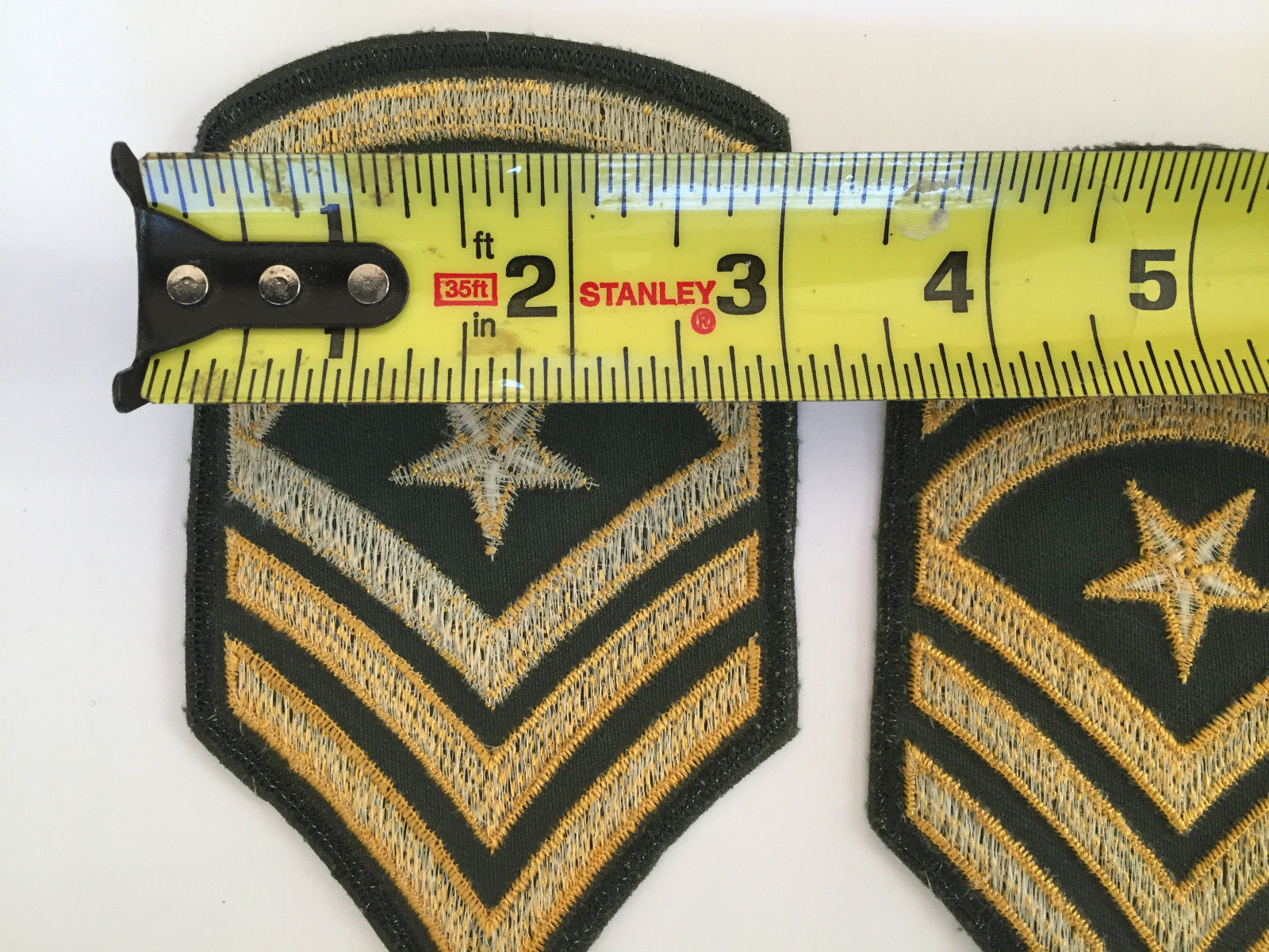 Lot of 2 U.S. Army Sergeant Major Sew On Patch Patches