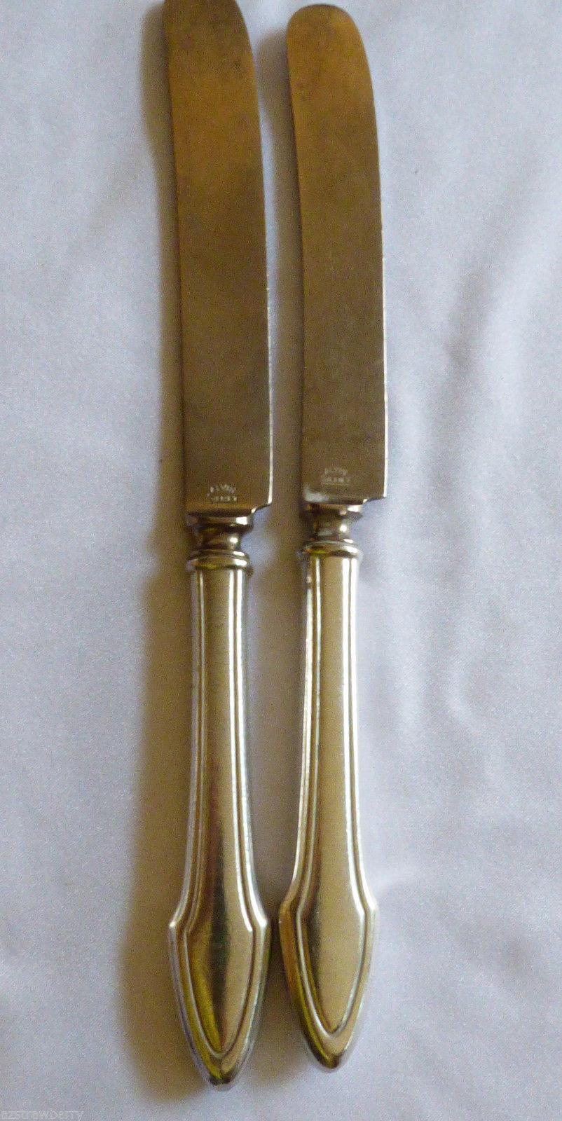 VTG circa 1910 Set of 2 Alvin Silmet Silver Knife Flatware & Silverware