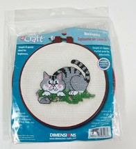 Dimensions Learn A Craft Cat Needlepoint Kit A Cat and A Mouse 72318 (OPEN BOX) - $5.49