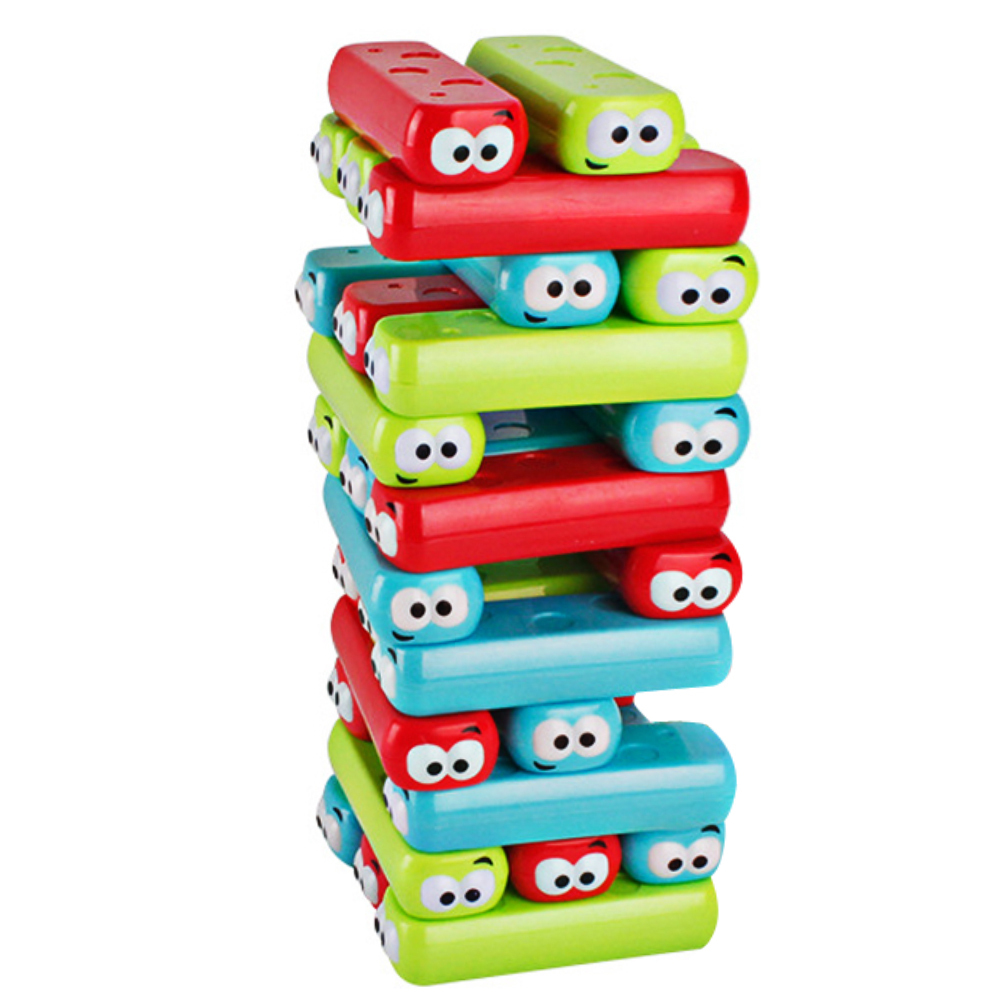 30pcs Plastic Blocks Classic Toy Baby Kids Stacking Blocks Tumbling