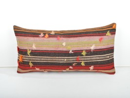 12x24'' lumbar pillow bohemian cushion Kilim Pillow Throw Pillow lumbar pillow  - $39.00