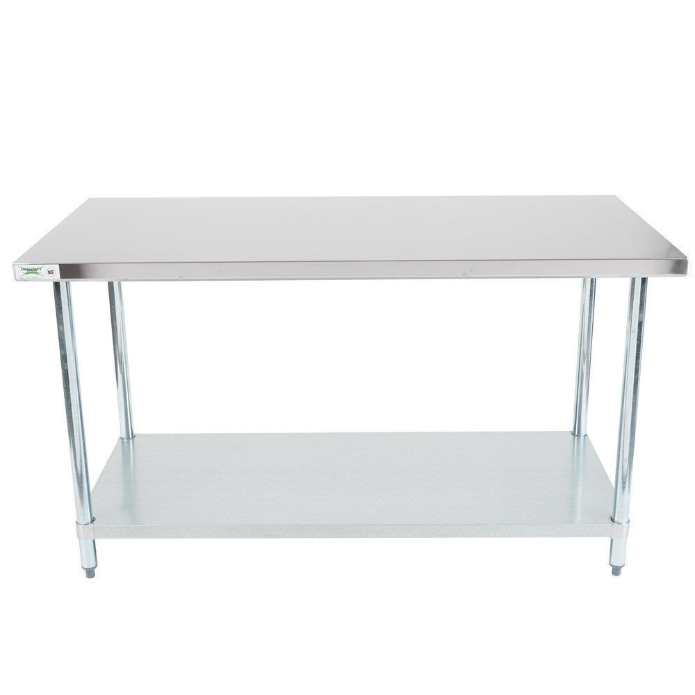 30" x 60" Stainless Steel Work Prep Table Commercial Overshelf Double