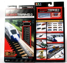 2 Packages Jakks Pacific Power Trains Oval Track Pack 8 Plus Feet 14 Pieces