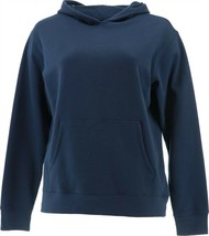 Lands' End Uniform Men's Hooded Pullover Sweatshirt Pewter Heather S NEW 393709 - $42.55