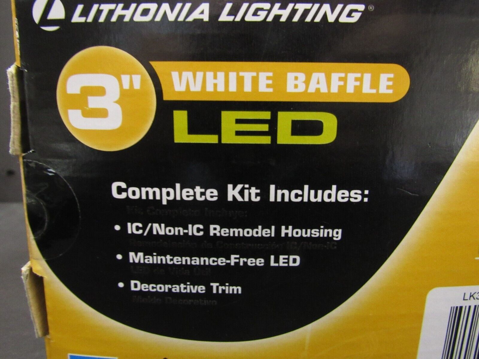 Lithonia Lighting LK3BMW LED M4 Baffle Kits White 3" LED Recessed