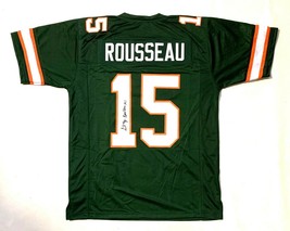 GREGORY ROUSSEAU AUTOGRAPHED COLLEGE STYLE JERSEY w/ JSA COA #SD14803 image 2