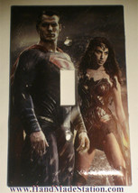 Superman & Wonder Woman Light Switch Duplex Outlet wall Cover Plate Home decor image 2