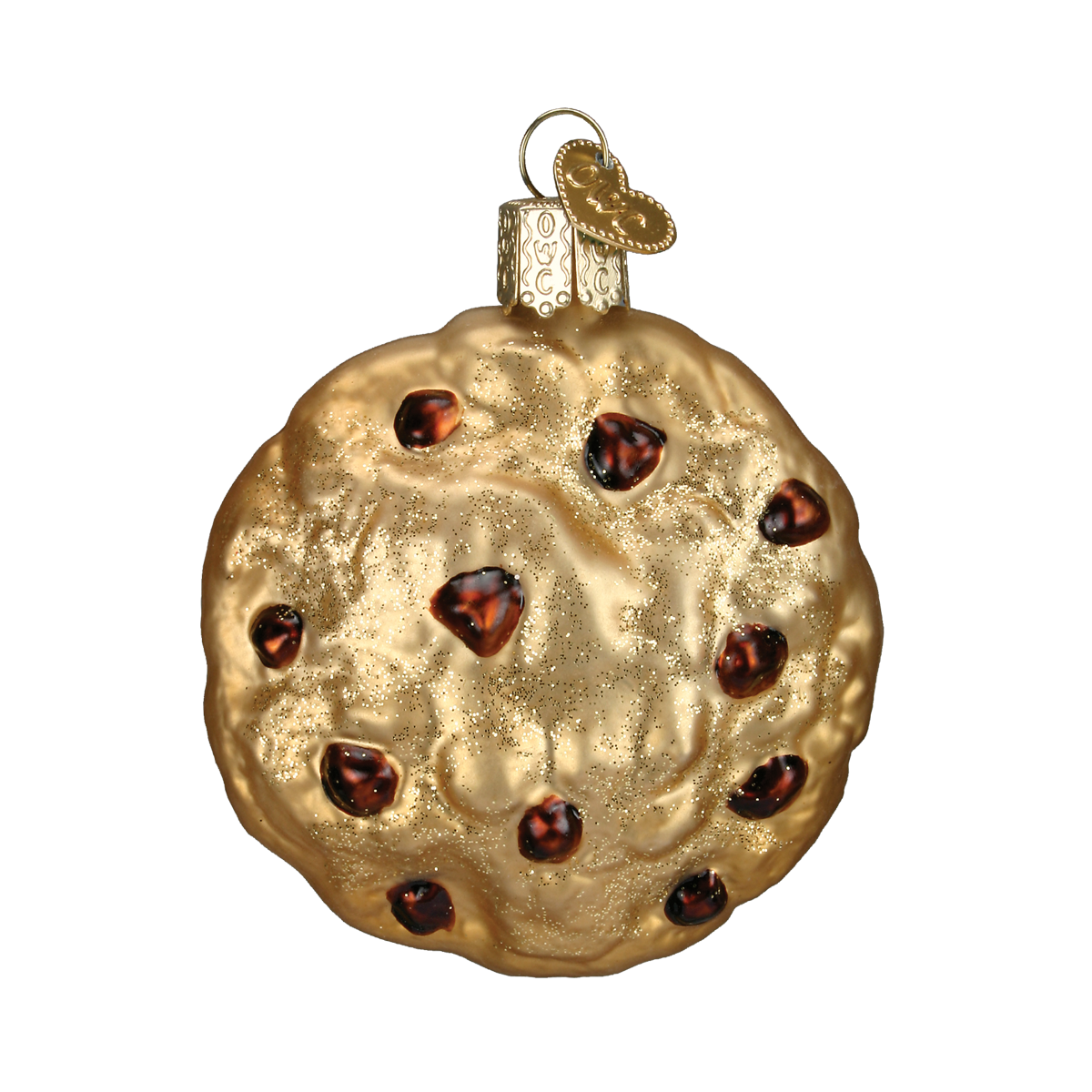 OLD WORLD CHRISTMAS CHOCOLATE CHIP COOKIE GLASS CHRISTMAS ORNAMENT