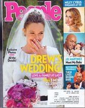 People Magazine June 18, 2012 Drew&#39;s Wedding- Miley Cyrus- JR Martinez - $2.50