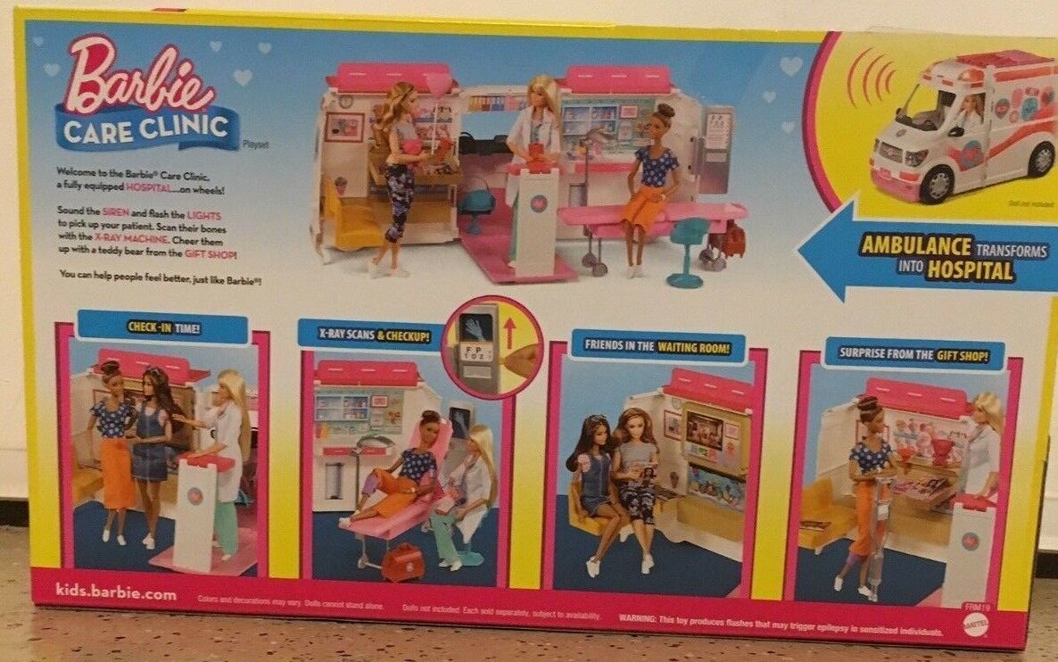 barbie careers fast cast clinic playset