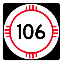 New Mexico State Road 106 Sticker R4140 Highway Sign Road Sign Decal - $1.45+