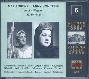 Wiener Staatsoper, Vol. 6: Max Lorenz / Anny Konetzni: Live
