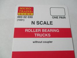 Micro-Trains Stock # 00302030 (1031) Roller Bearing Trucks Without Coupler (N) image 3
