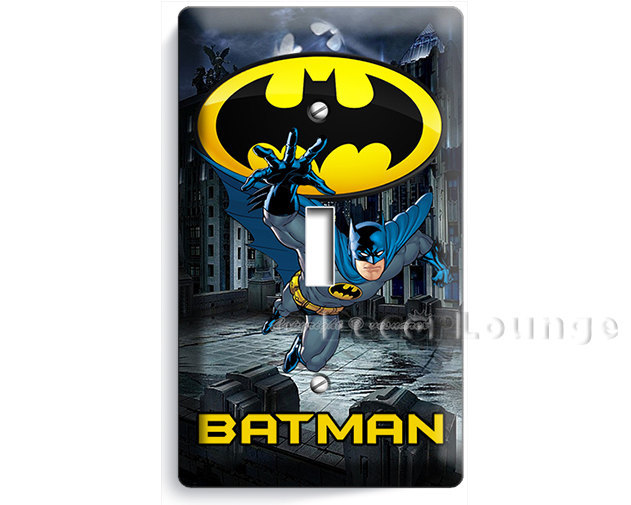 Primary image for Batman Forever Bruce Wayne super hero single light switch wall plate cover kids 