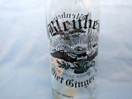 Blenheim Diet Ginger Ale empty bottle! Clear/Black lettering. 12 oz. Fas... - $13.16