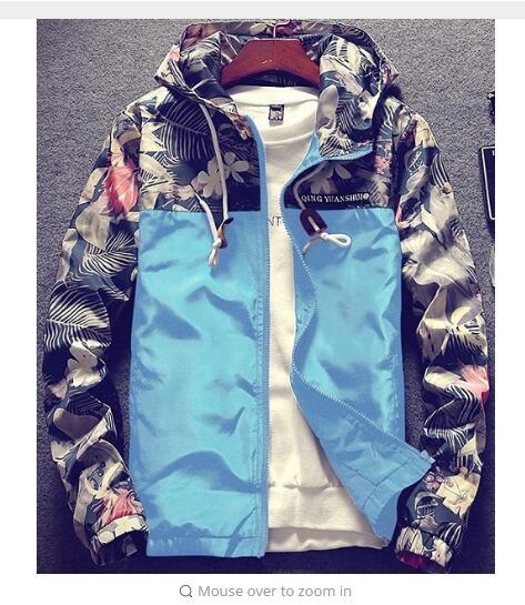 Image of Men Hip Hop Slim Fit Bomber Jacket Coat Men's Hooded Jackets Plus Size 4XL