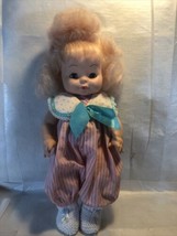 1972 Horseman Horsman Sleeping Eyes Baby Toy Doll Pink Suit W Bow - $18.81
