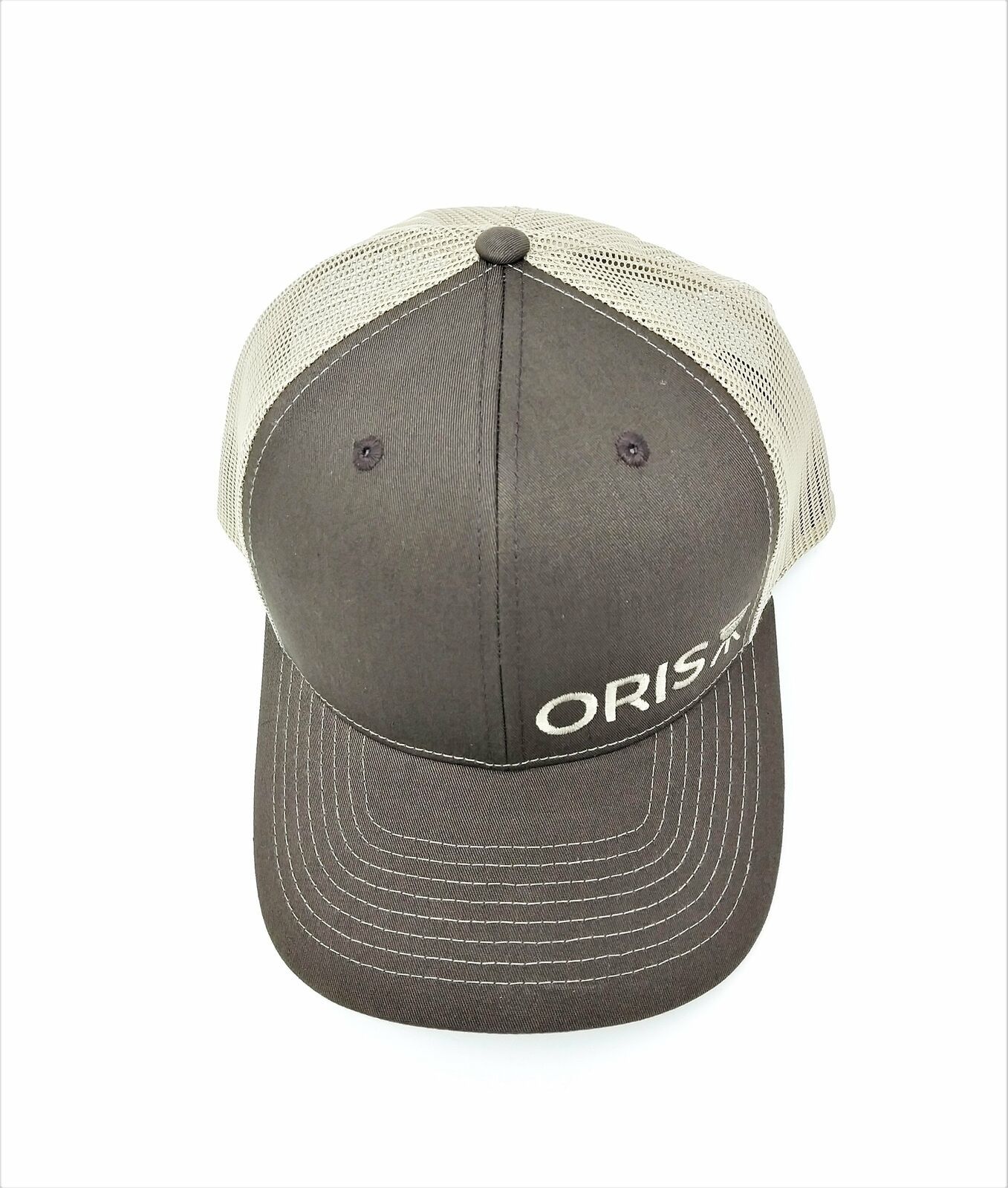 ORIS 6 panel trucker hat Brown/Khaki - Hats