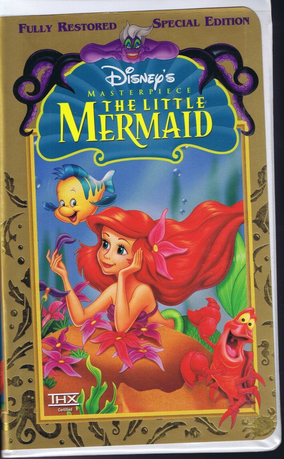 VINTAGE Disney Little Mermaid VHS Cassette Clamshell Jodi Benson Pat ...