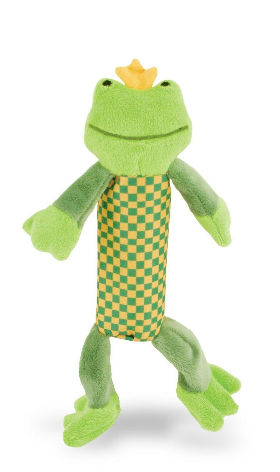 Rich Frog Squeak Easy plush green frog baby / small dog toy. New!