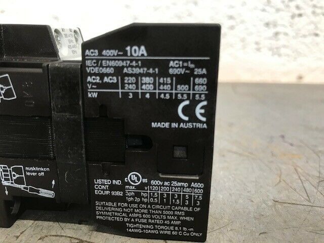 GE Magnetic Contactor CL00A301T 64A13-14 6110-15-150-4231 