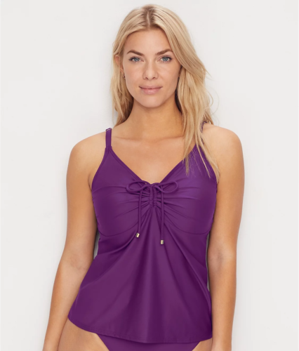 Sunsets Deep Plum Avery Underwire Tankini Swim Top Us 40f38g36h Swimwear 5921