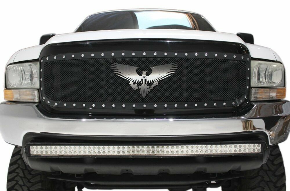 Universal Stainless Steel Grill Badge Emblem for Vehicle Truck AMERICAN EAGLE Mouldings & Trim