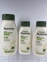(3) Aveeno Active Naturals Daily Moisturizing Nourishing Oatmeal body wash 12oz - $15.19