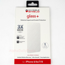 iPhone 8 7 6s 6 ZAGG Glass+ Tempered Glass Screen Protector - $8.79
