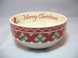 Fitz and Floyd Merry Christmas Winterberry Cardinals Bowl - $23.78