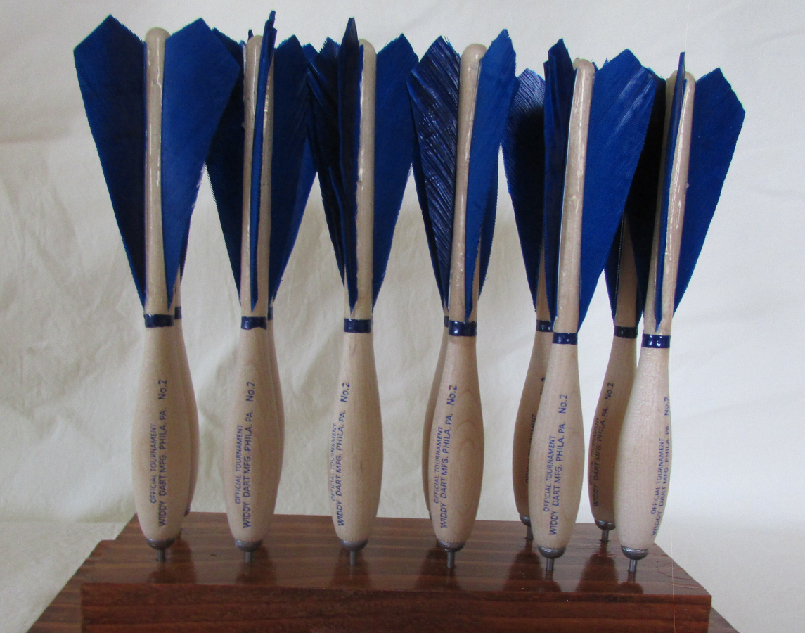 12 Refurbished Blue Widdy 2 Darts Darts
