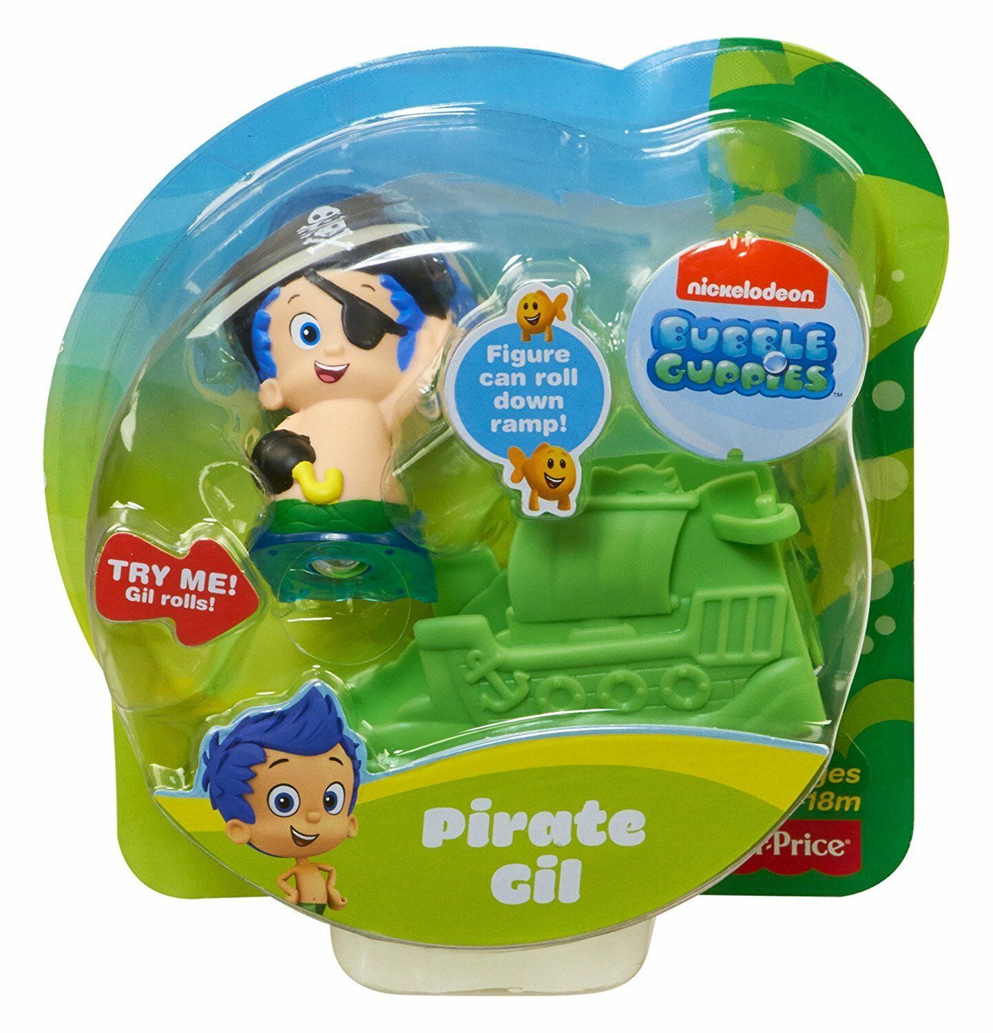 Fisher Price Nickelodeon Bubble Guppies Pirate Gil Action Figures   S L1600 