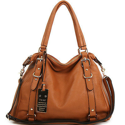 New leather HandBag Shoulder Women bag brown black hobo tote purse designer lady - Handbags & Purses